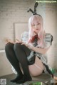 DJAWA Photo - Bambi (밤비): "Sheer Bunny Maid" (51 photos)